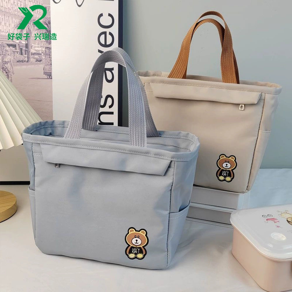 新款加厚帆布便當袋