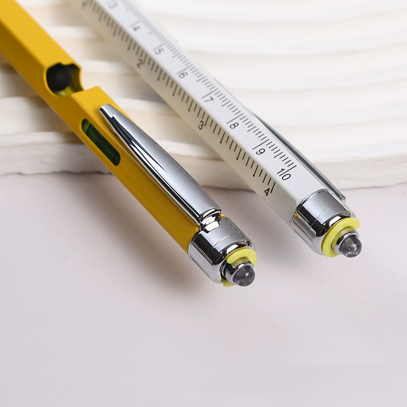 9合1多功能支架工具筆LED燈開瓶器螺絲起子觸控螢幕金屬原子筆