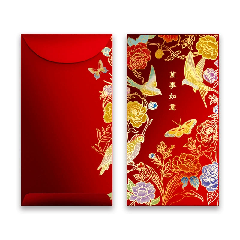 雙色燙金馬年紅包袋 (一組6入)