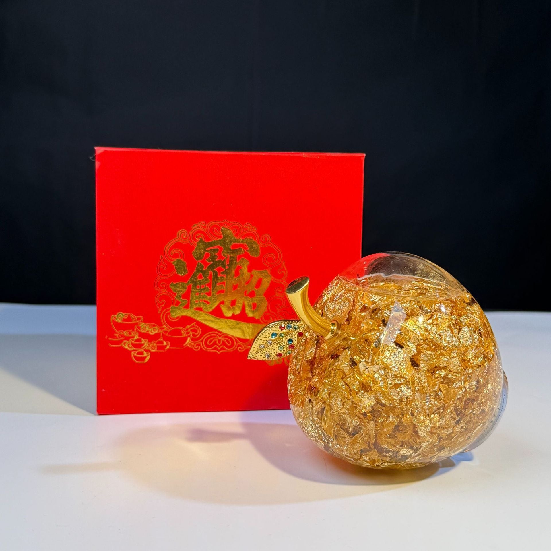24K金箔水晶擺件