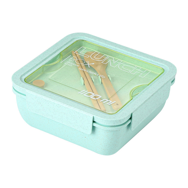 日系小麥纖維環保便當盒-正方形1100ml