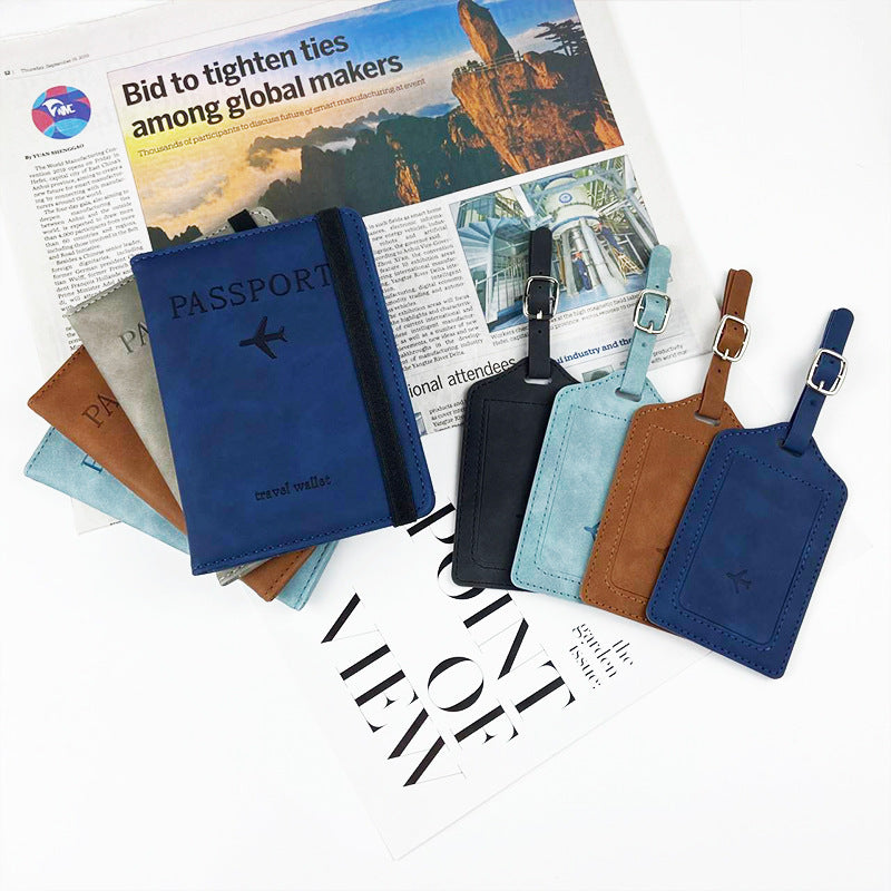 綁帶護照夾&行李吊牌組