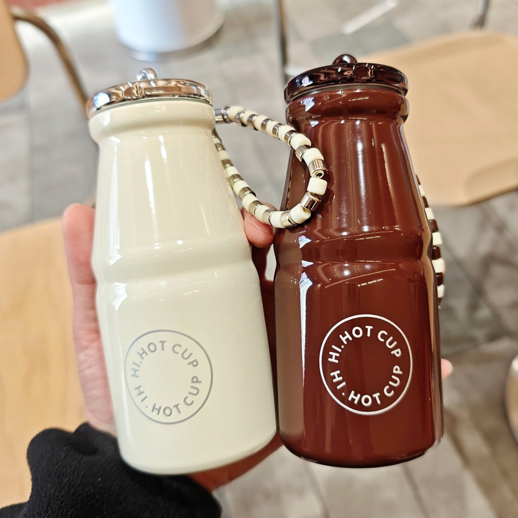 創意小物館 牛奶瓶口袋保溫杯