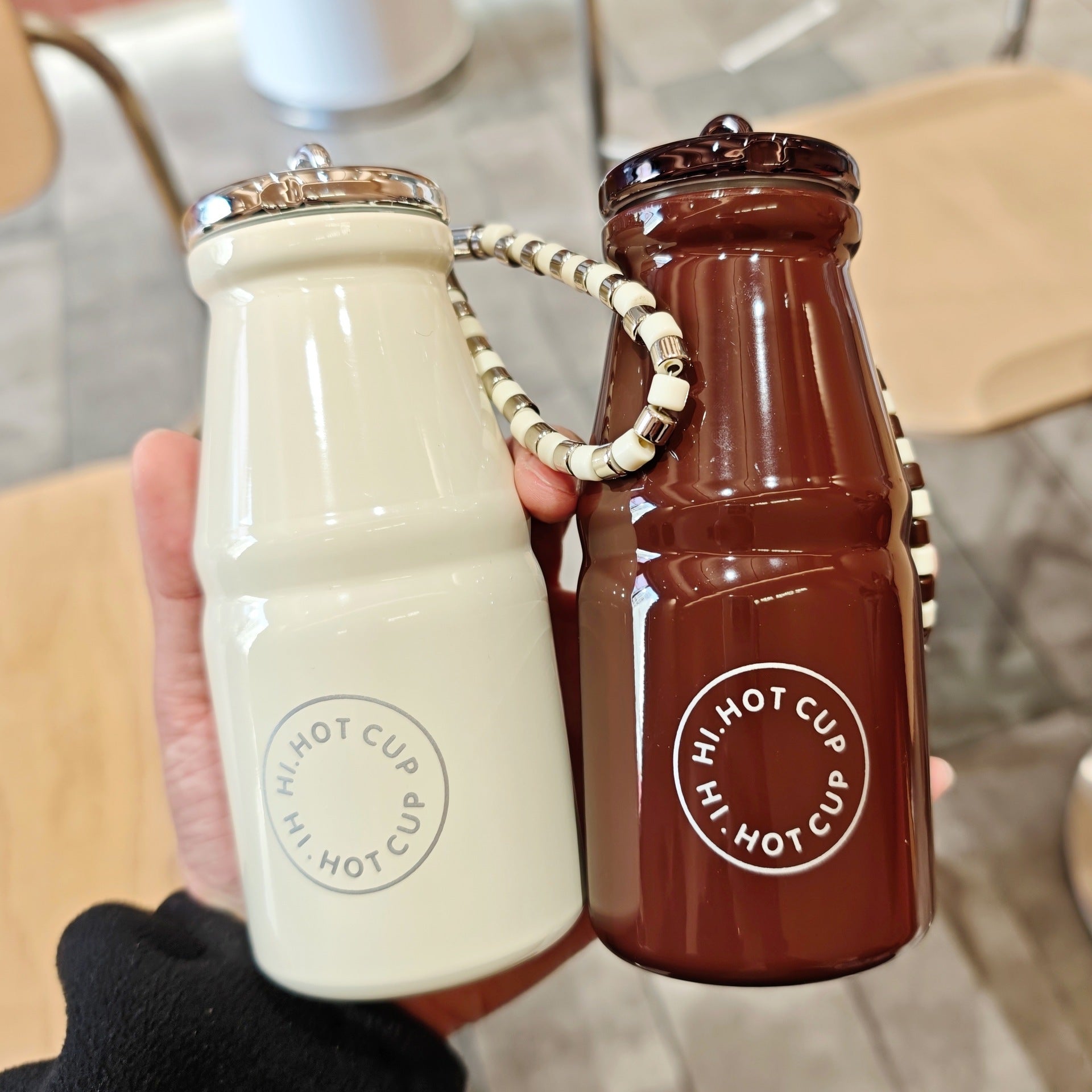 創意小物館 牛奶瓶口袋保溫杯