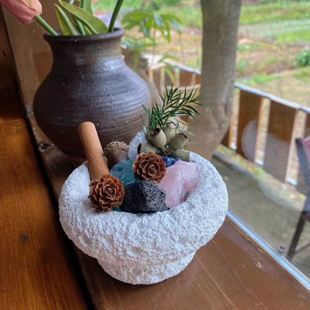 綠野仙蹤晶石植物套裝擴香石香氛禮盒