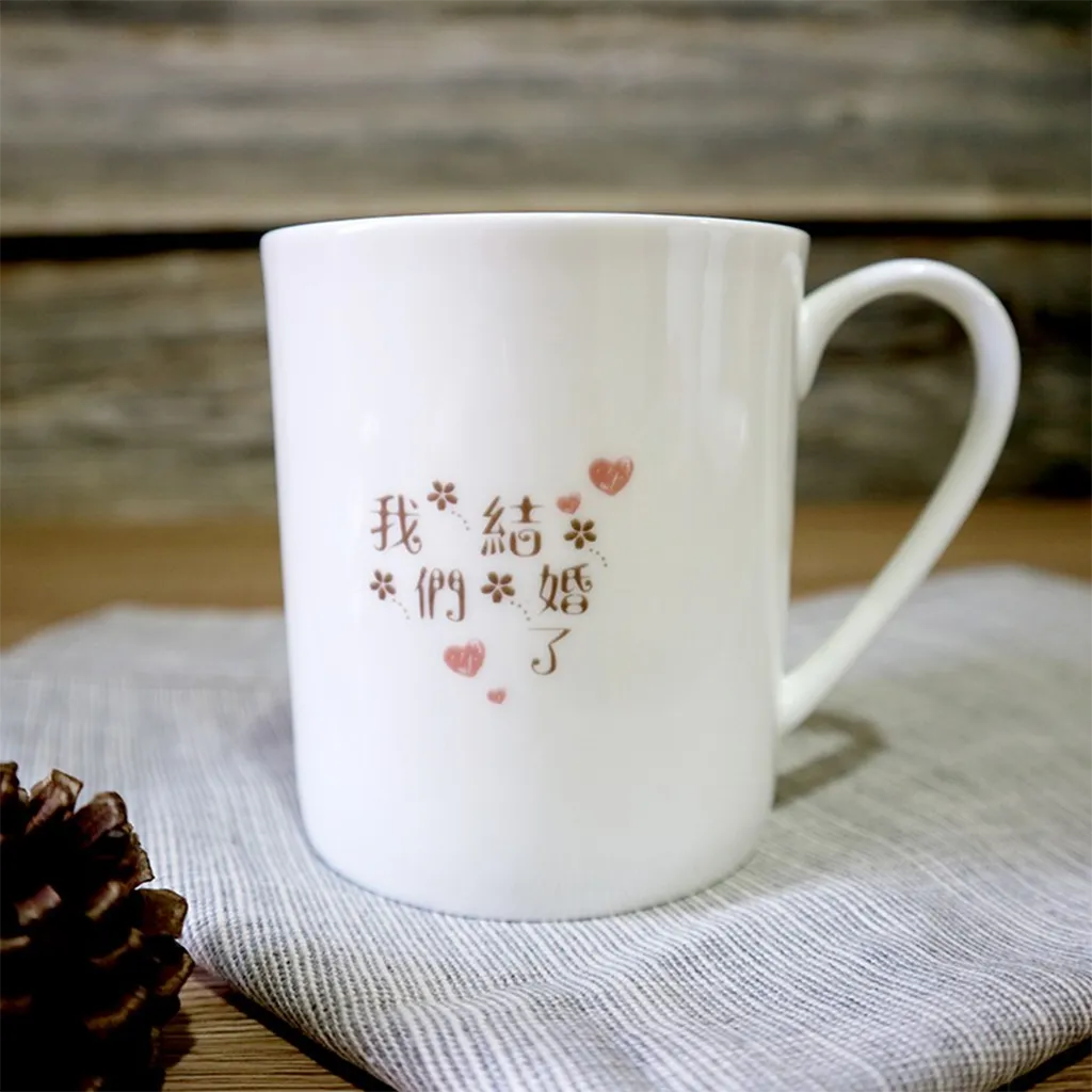 【客製化】陶緣彩瓷 Q版我們結婚了 杯盤組