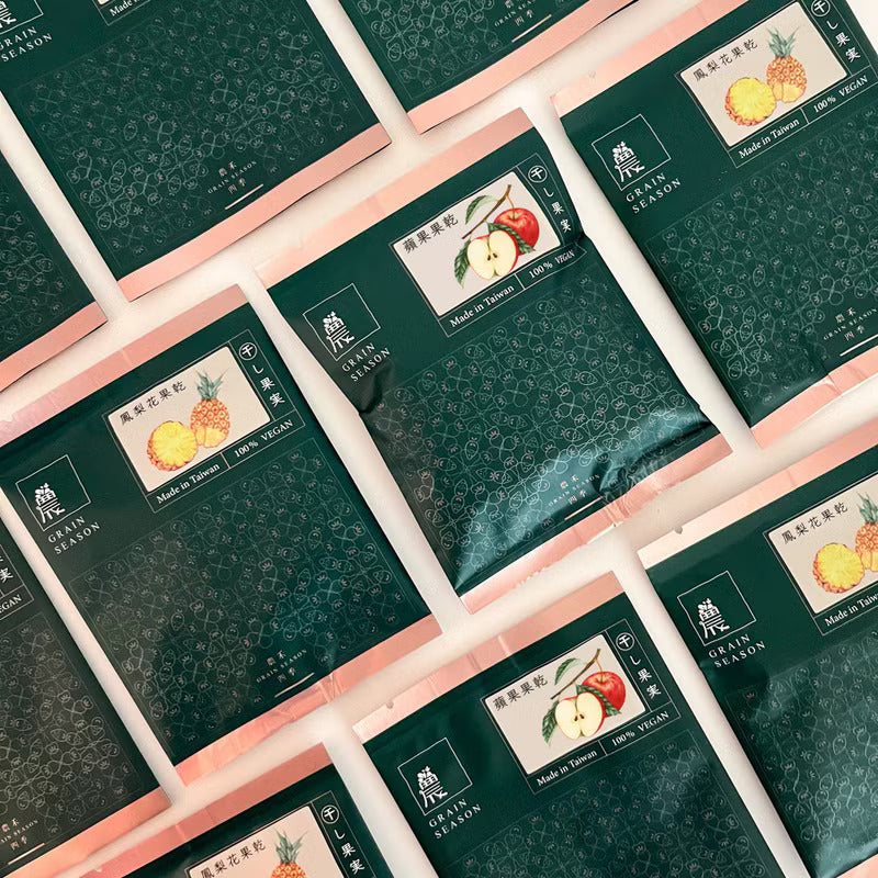 農禾四季【伴手禮品 | 婚禮小物】鳳梨花• 蘋果果乾 任選10組