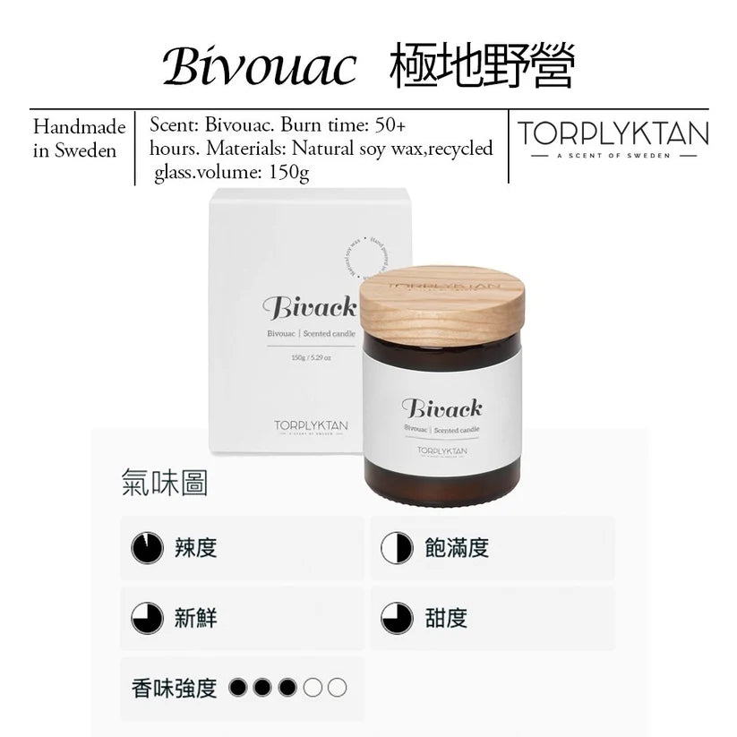 瑞典 Torplyktan  極地風光系列香氛蠟燭-極地野營 150g