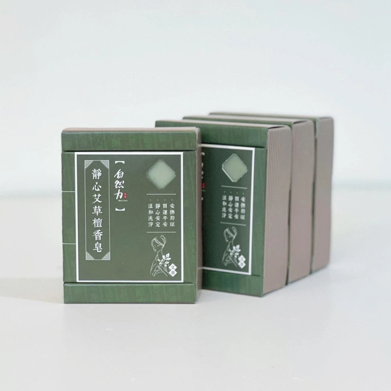 茶寶 Teapower 靜心艾草檀香皂100g 4入組｜自然力