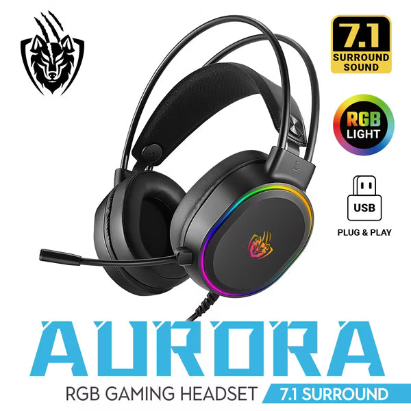 e-Power AURORA 7.1聲道 RGB 電競耳機麥克風 魔幻黑/幻雪白
