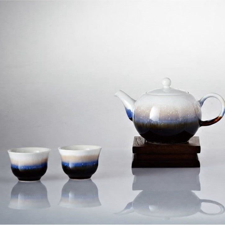Acera 乾唐軒 雪晶小圓融茶具組 / 雪晶釉 / 一壺+二杯