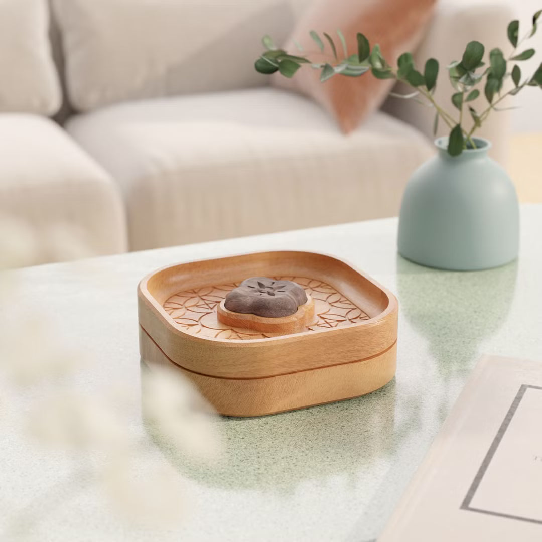 獨木設計 UniWoodesign  方窗之花 - 擴香飾品收納盒