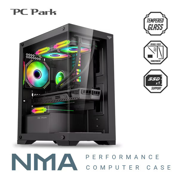 PC Park NMA 電腦機殼/黑買就送 DF120/ARGB散熱風扇*3個